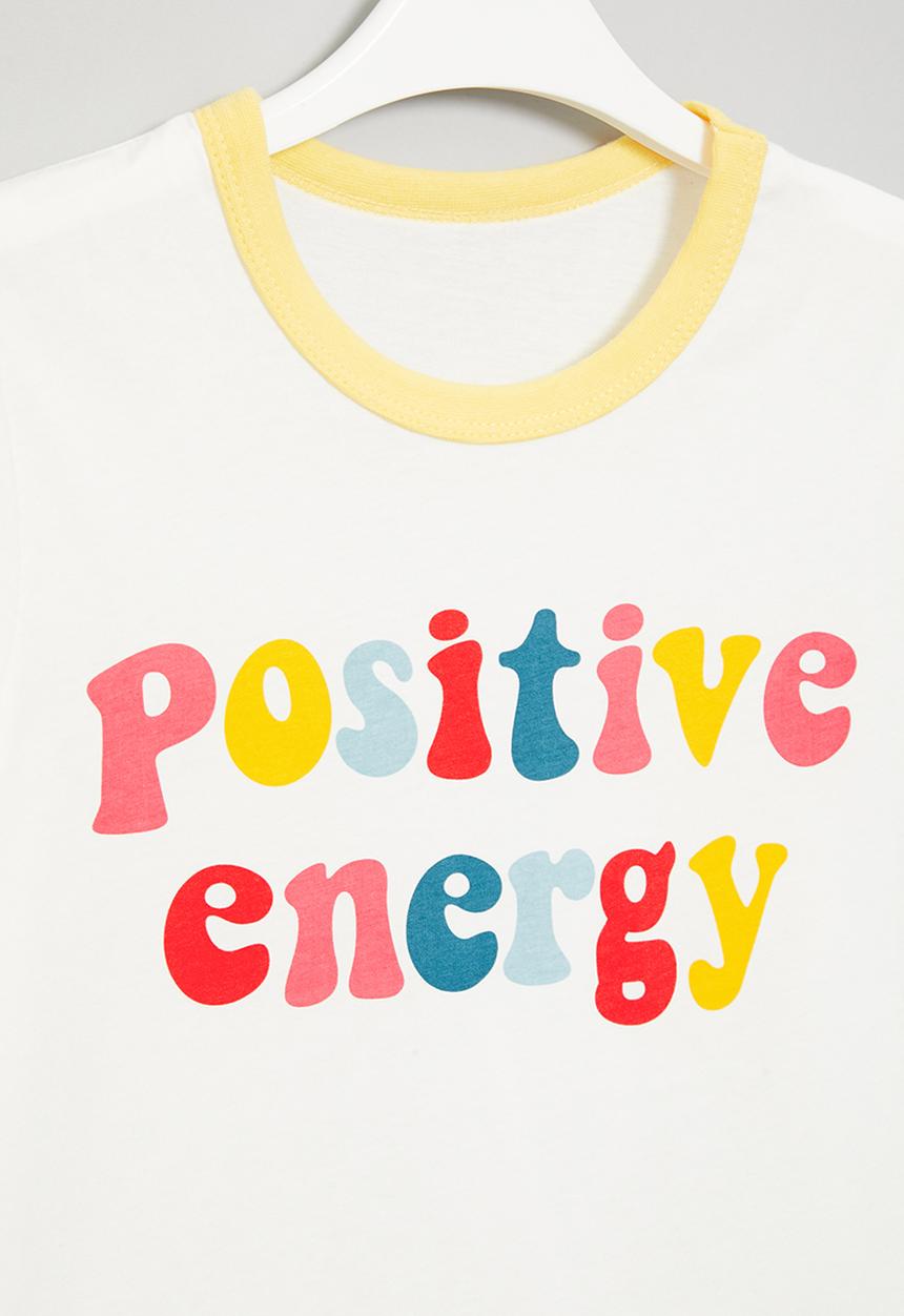 Pop Candy - Positive energy tee - white