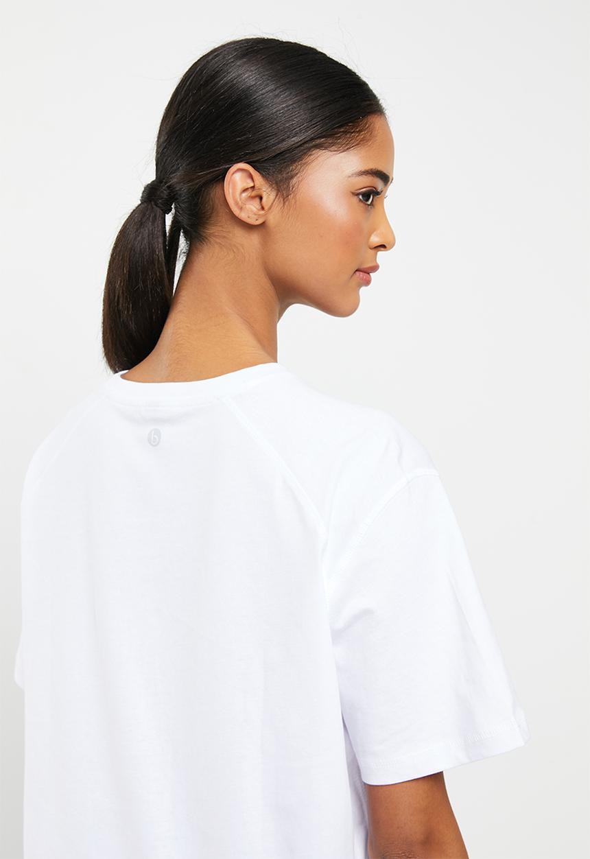 Cotton On - Active graphic T-shirt - white & running club