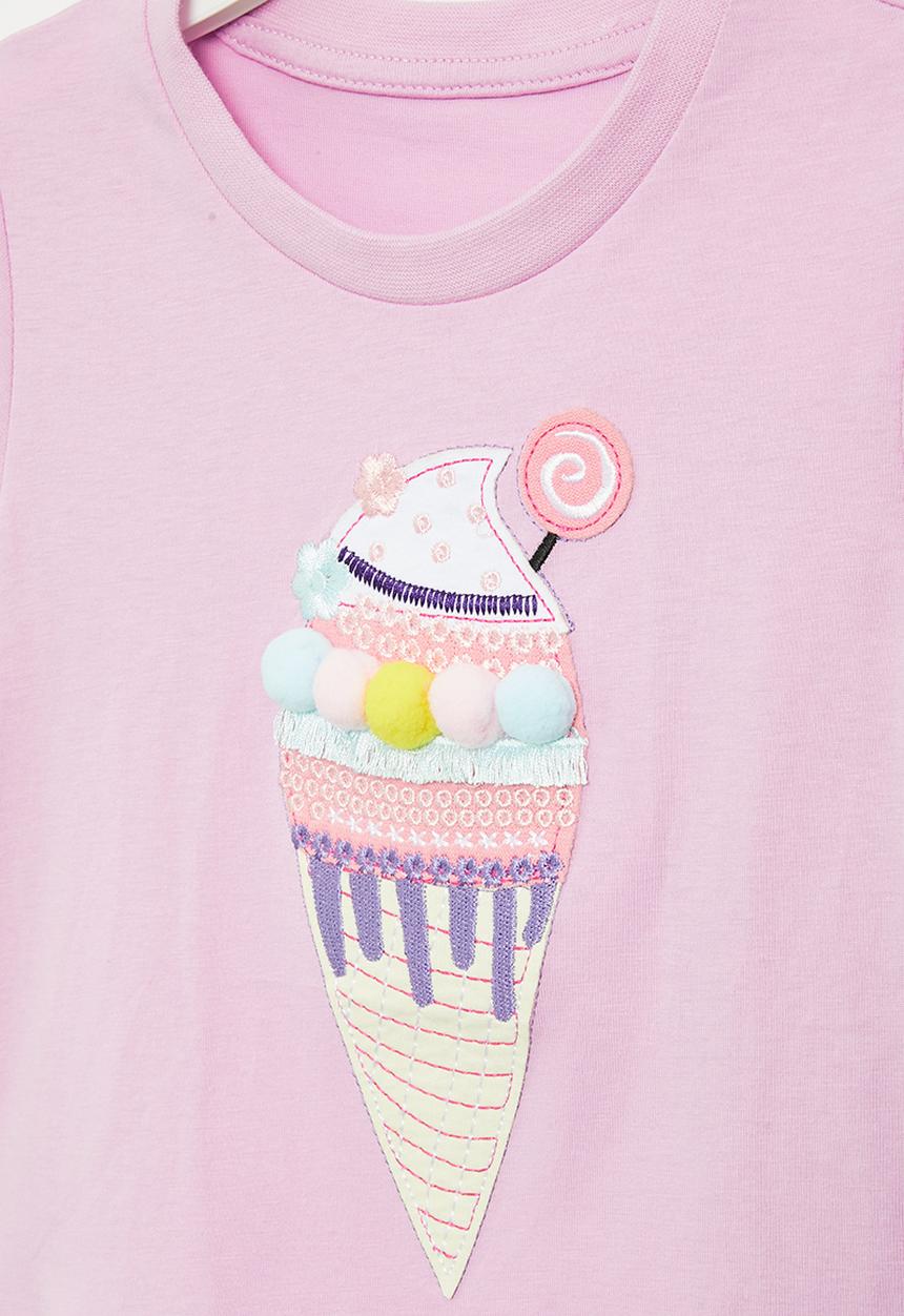 Pop Candy - Ice cream tee - purple