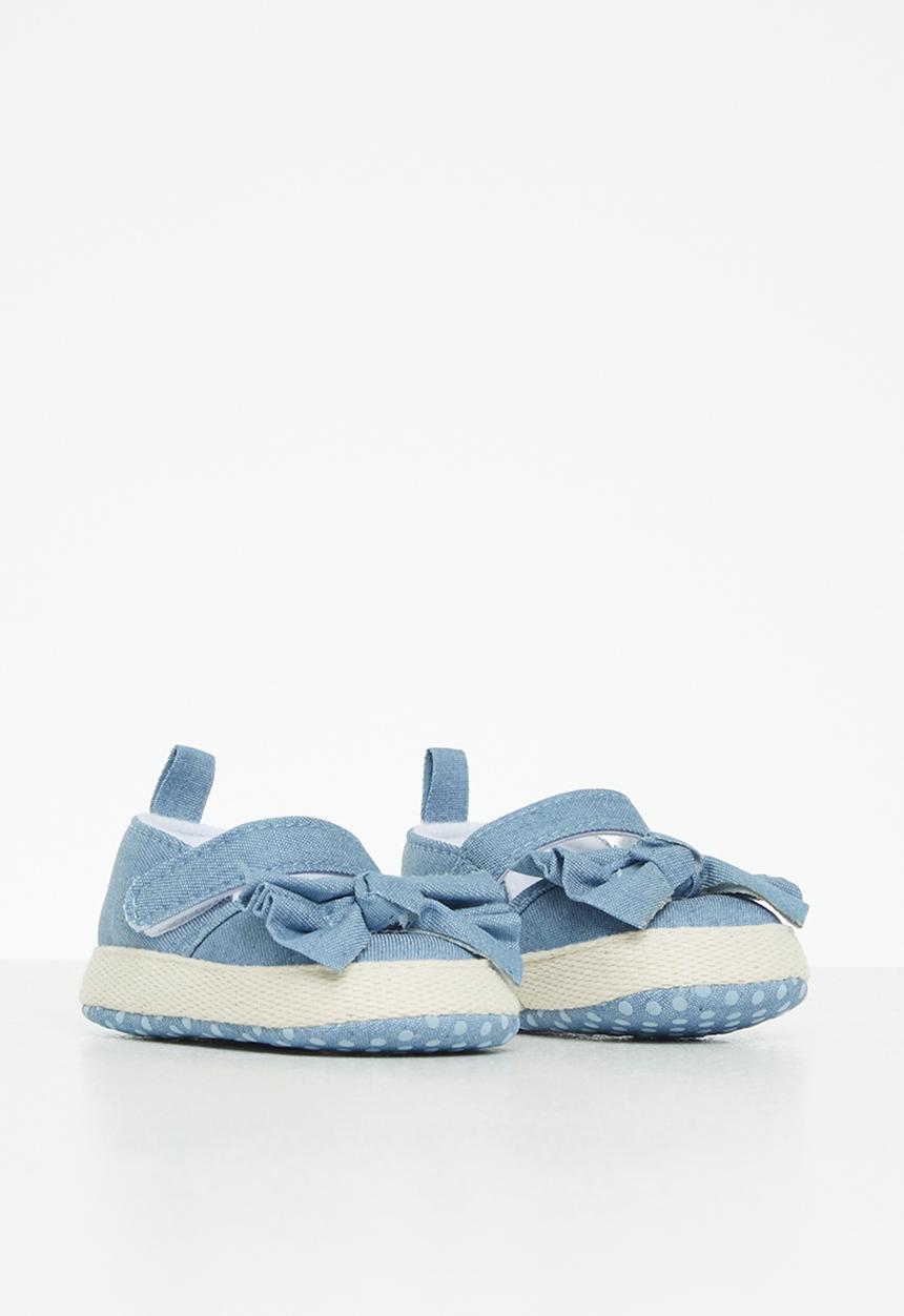 Pop Candy - Baby bow pump - denim blue
