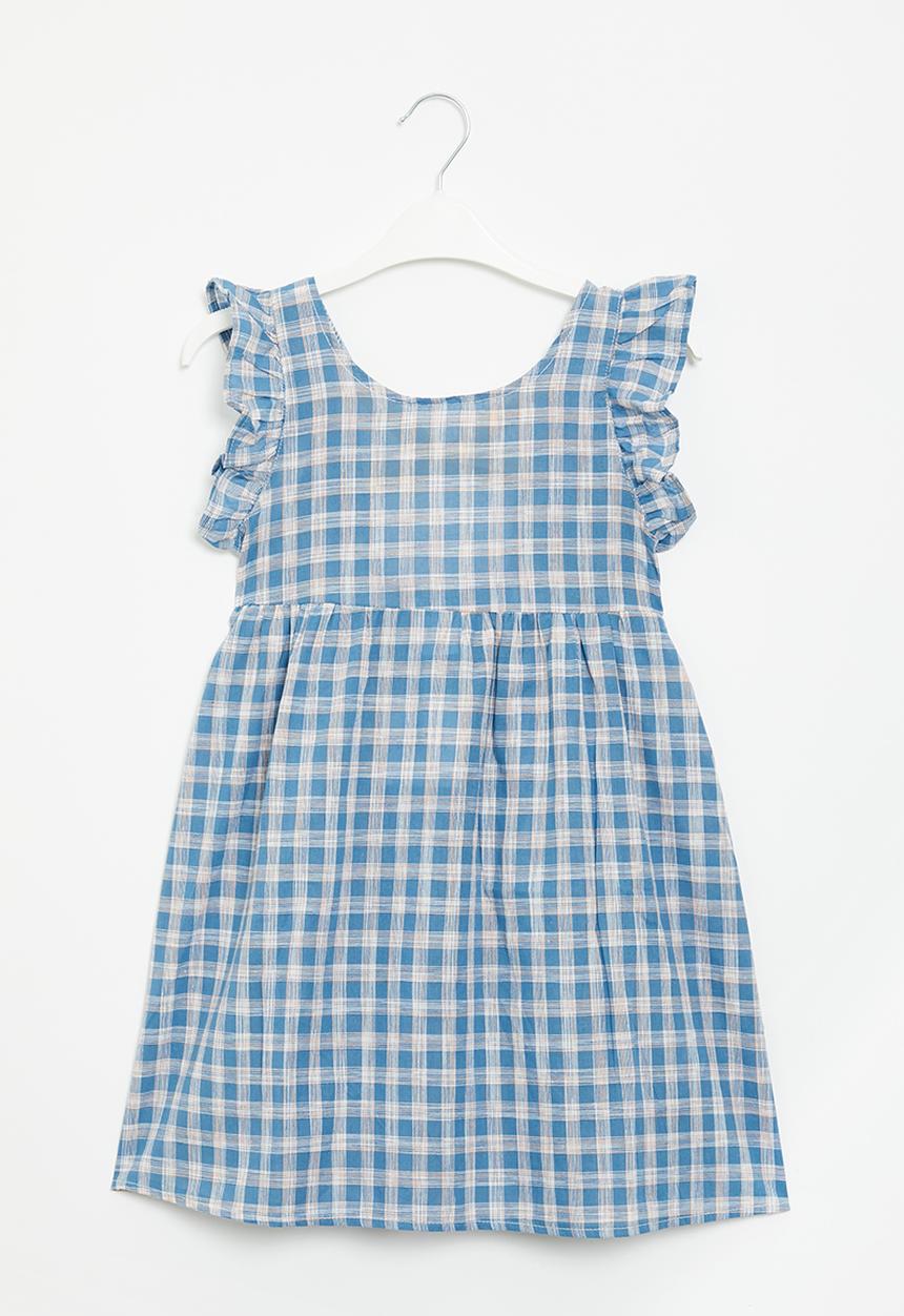 Pop Candy - Check dress - blue