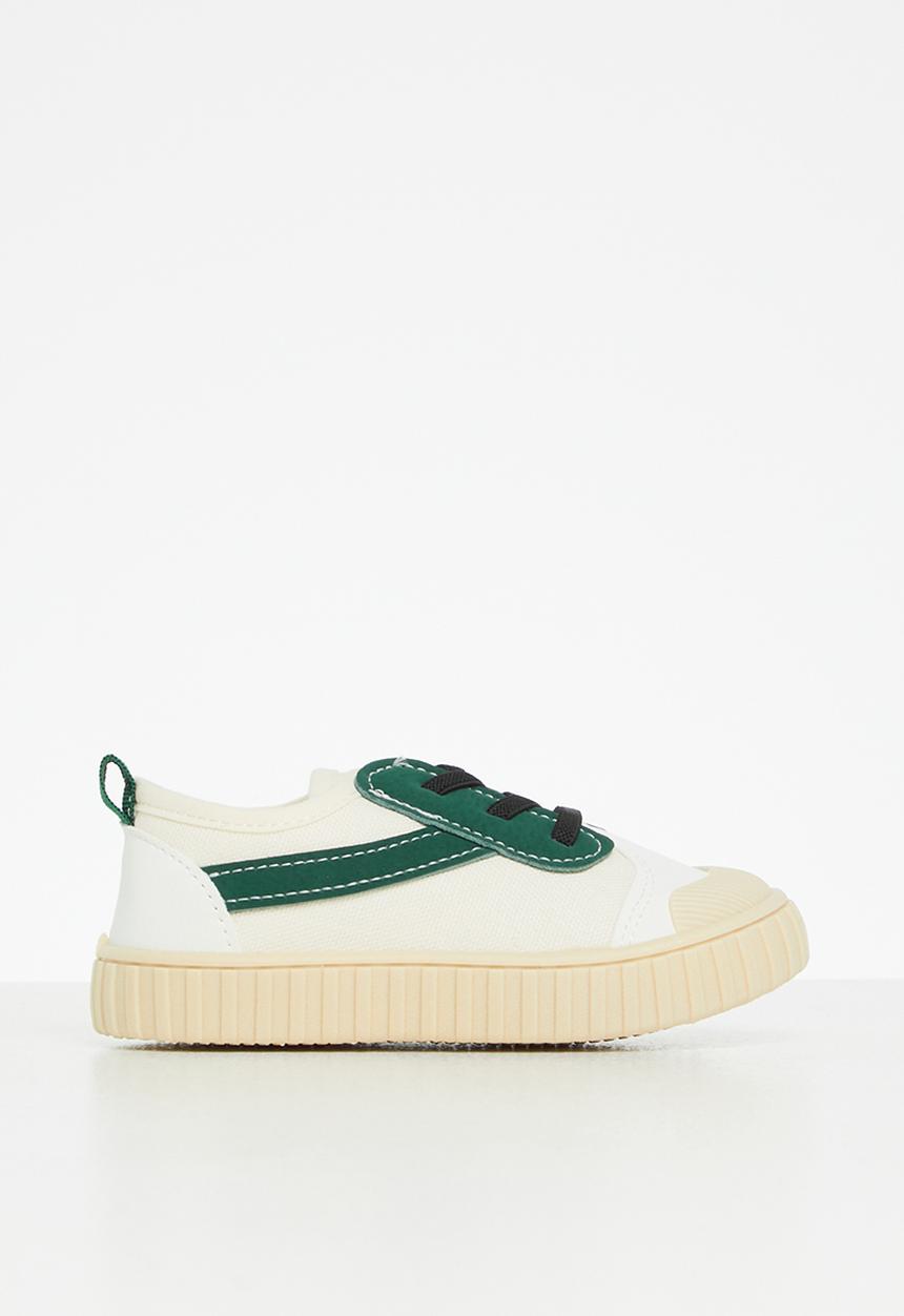 Pop Candy - Lace up sneaker - white & green