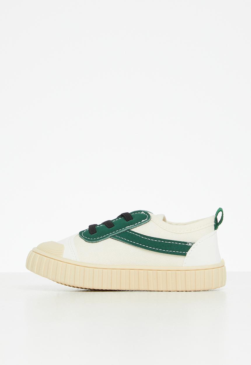 Pop Candy - Lace up sneaker - white & green