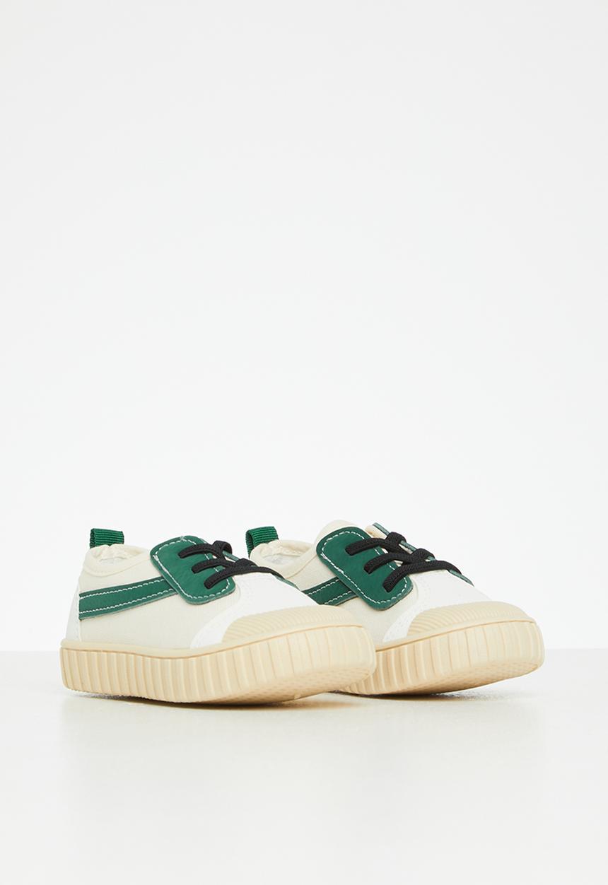 Pop Candy - Lace up sneaker - white & green