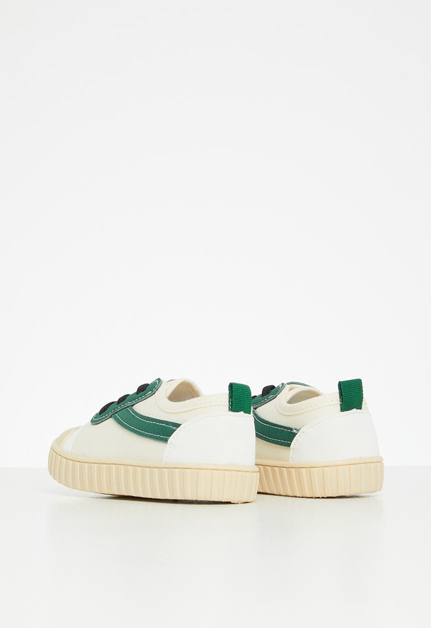 Pop Candy - Lace up sneaker - white & green