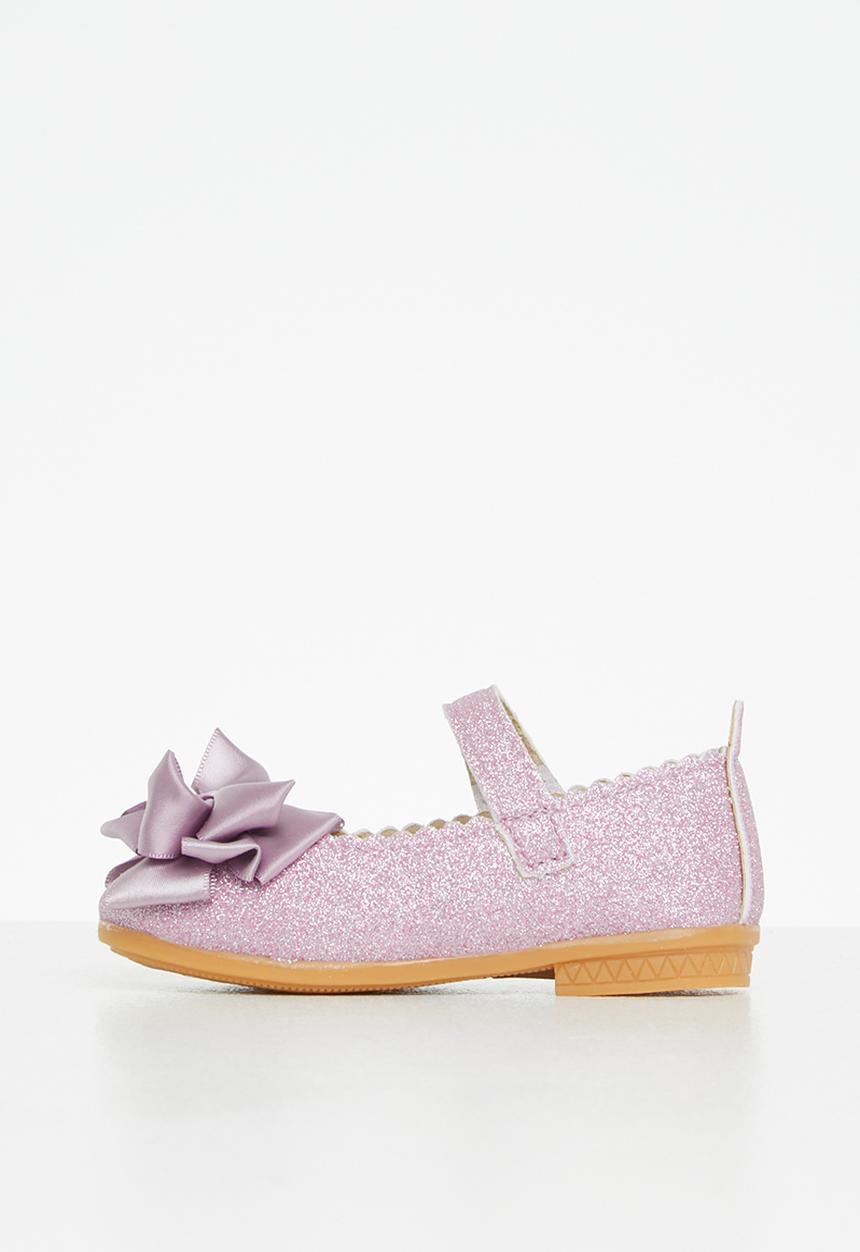Pop Candy - Glitter pump with bow - purple