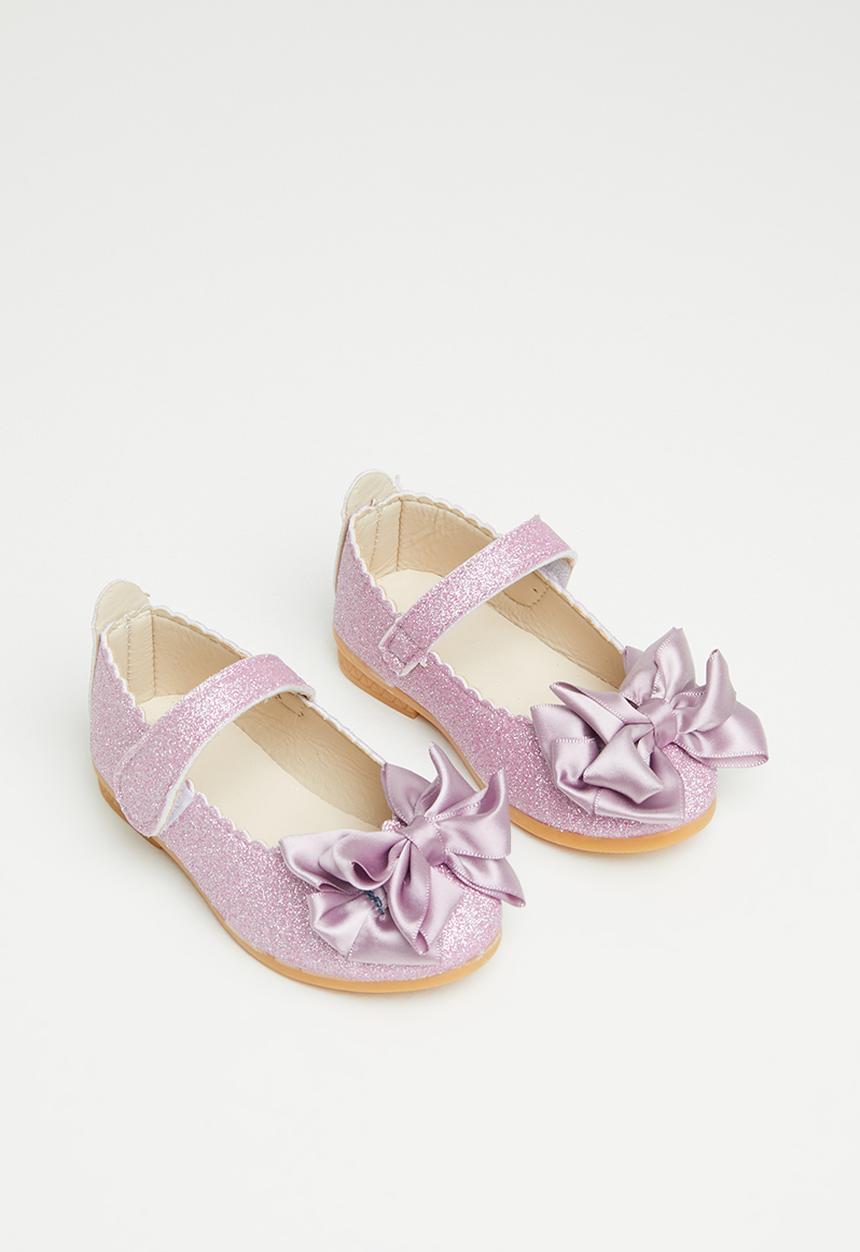 Pop Candy - Glitter pump with bow - purple