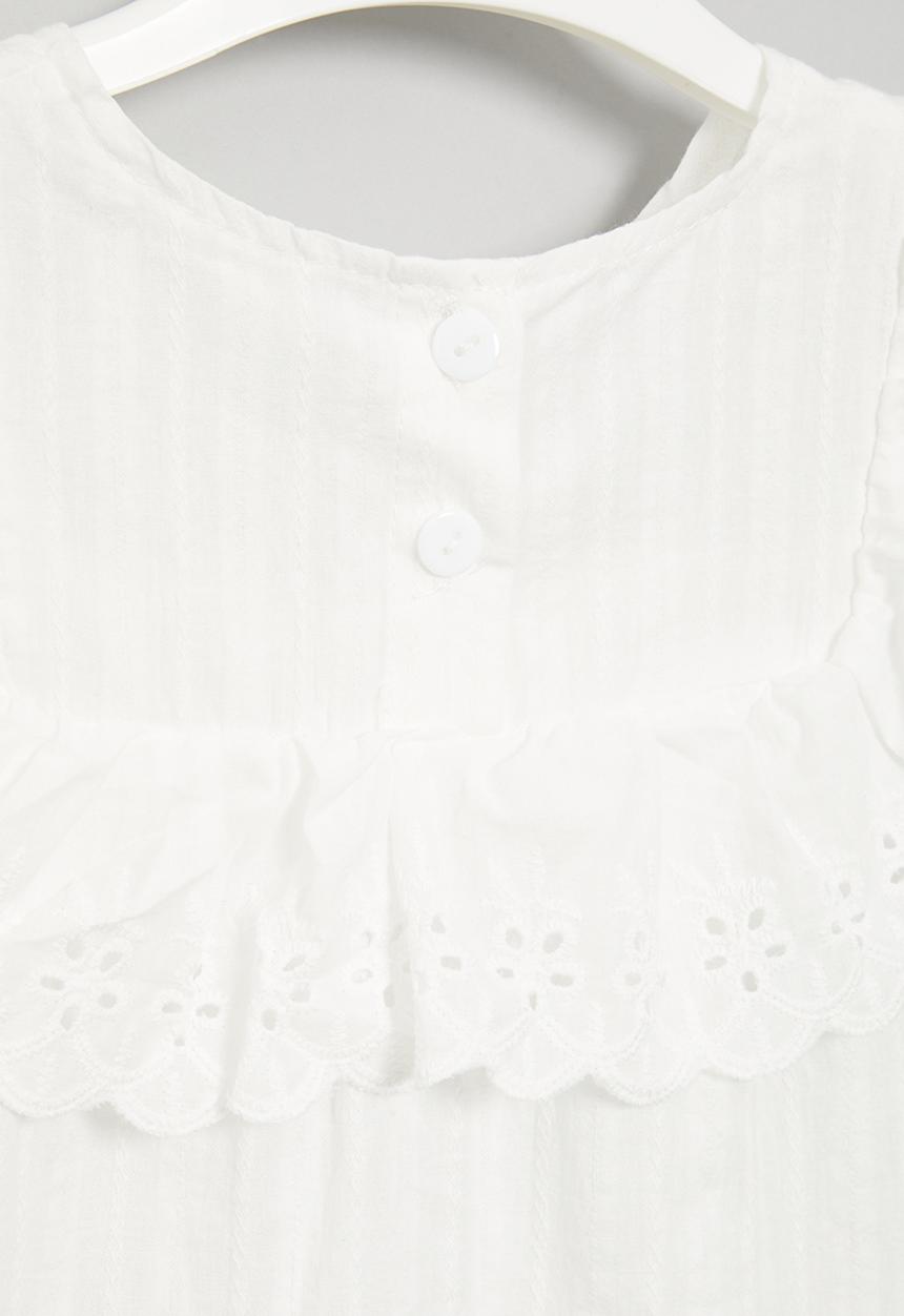 Pop Candy - Embroidered top - white