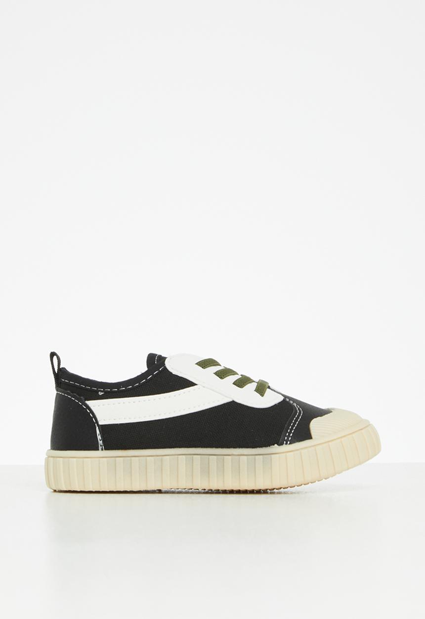 Pop Candy - Lace up sneaker - white & black
