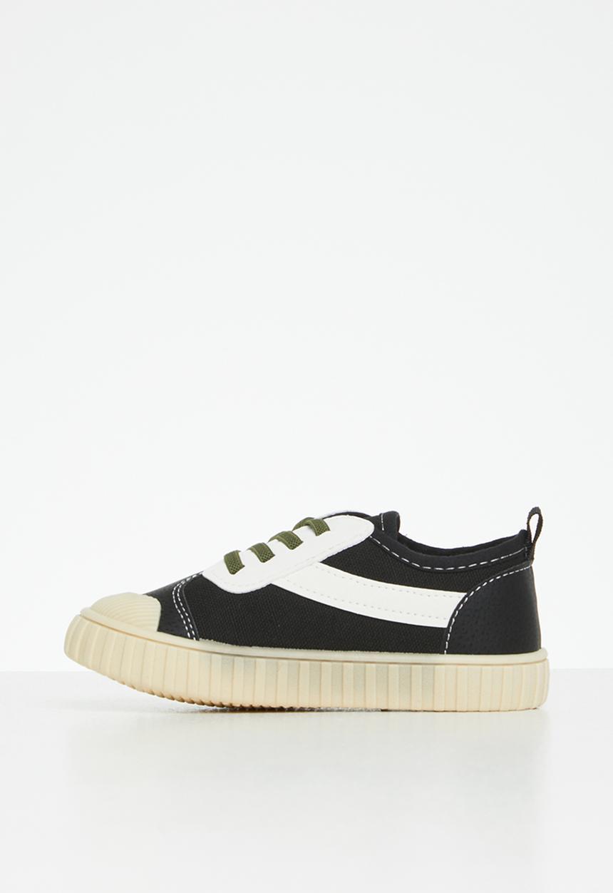 Pop Candy - Lace up sneaker - white & black