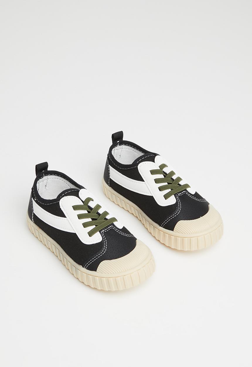 Pop Candy - Lace up sneaker - white & black