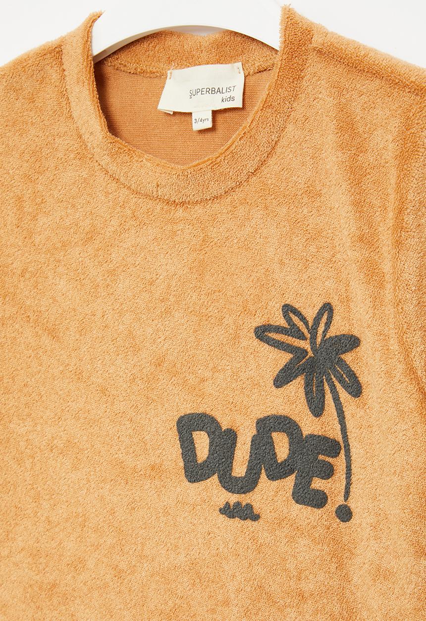 Superbalist - Printed terry tee - orange