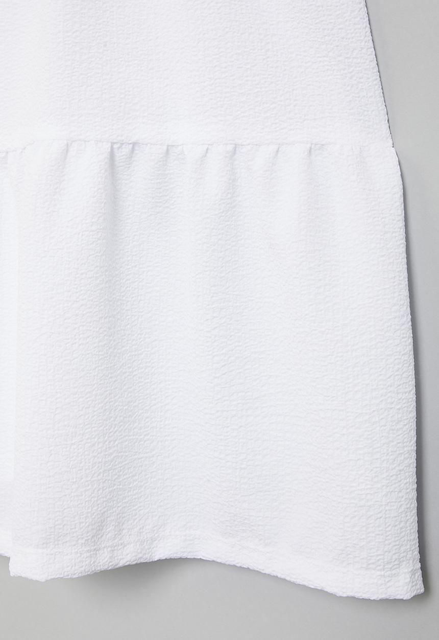 Superbalist - Textured dress with back detail - white