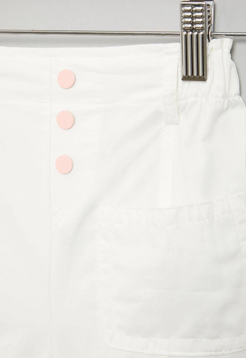 Pop Candy - Paperbag waist shorts - white