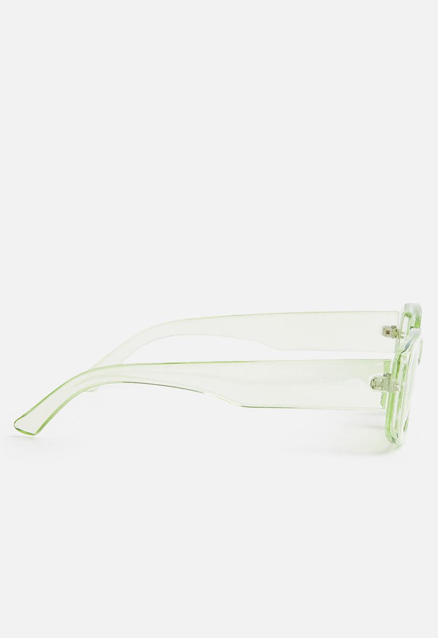 Superbalist - Anna rectangle sunglasses- green
