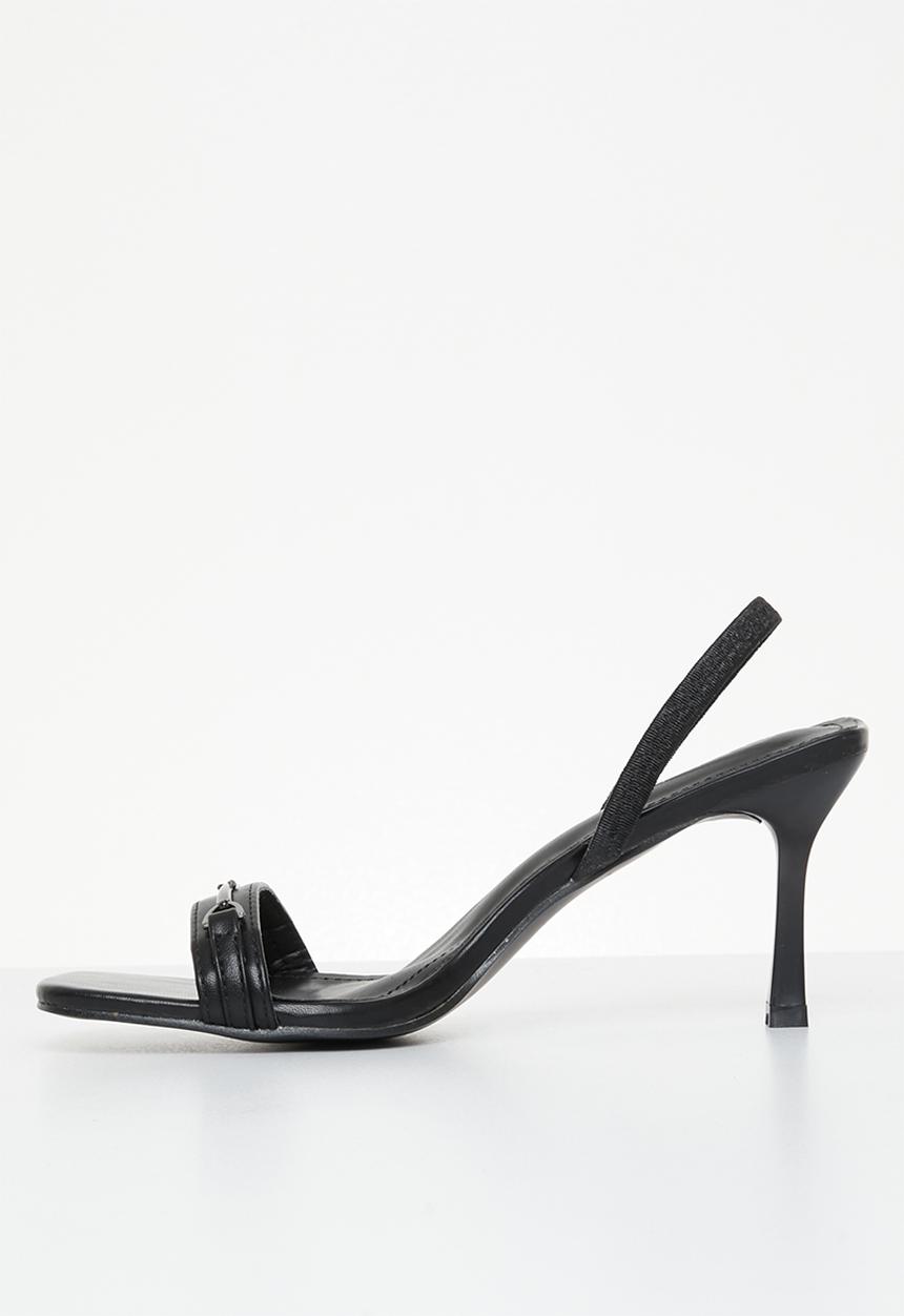edit - Sophia chain heel - black