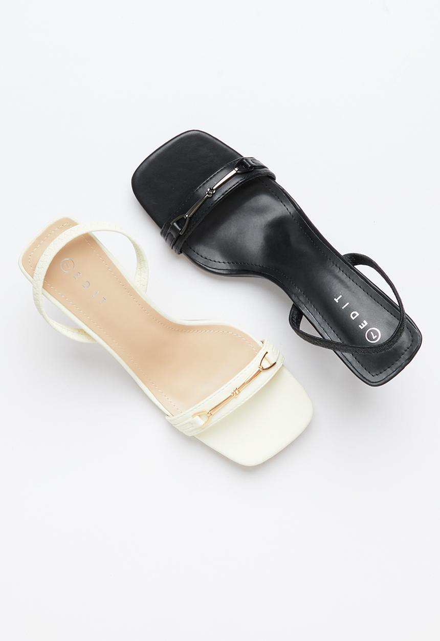 edit - Sophia chain heel - black
