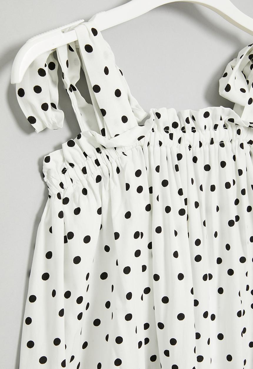 Superbalist Kids - Cotton dress - white & black