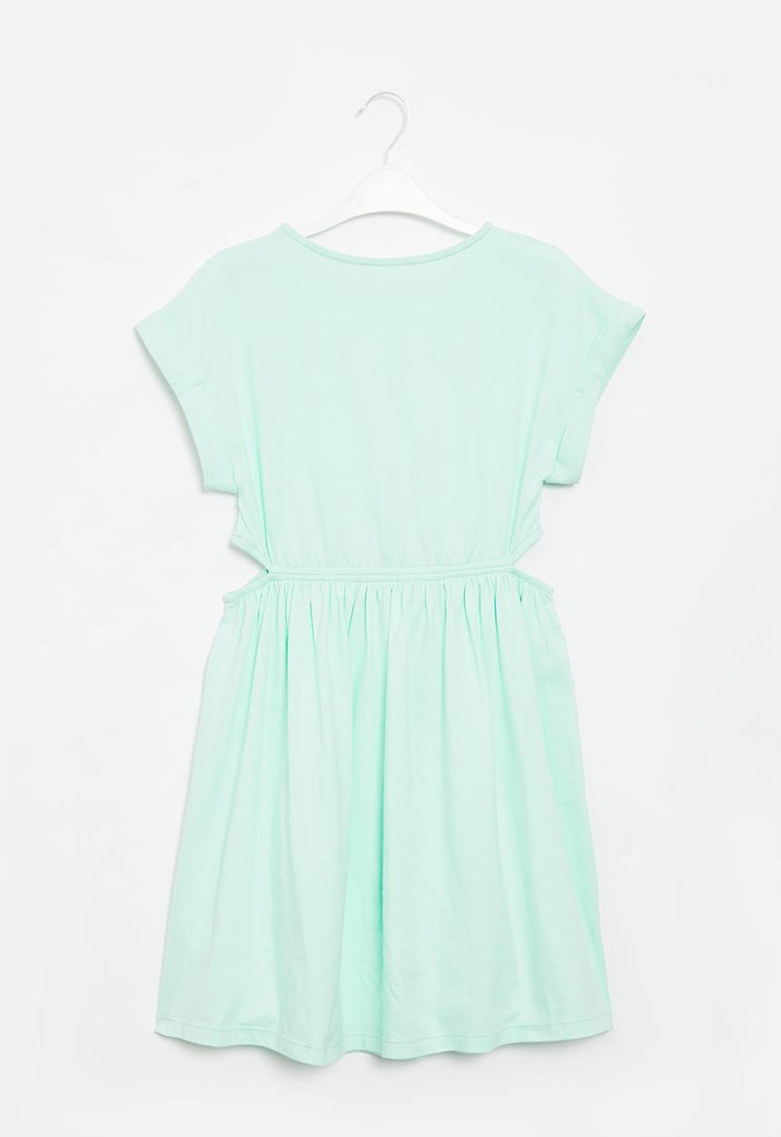 Superbalist - Cutout cotton dress - mint