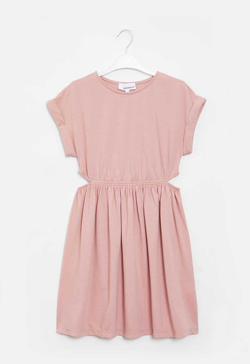 Superbalist - Cutout cotton dress - dusty pink