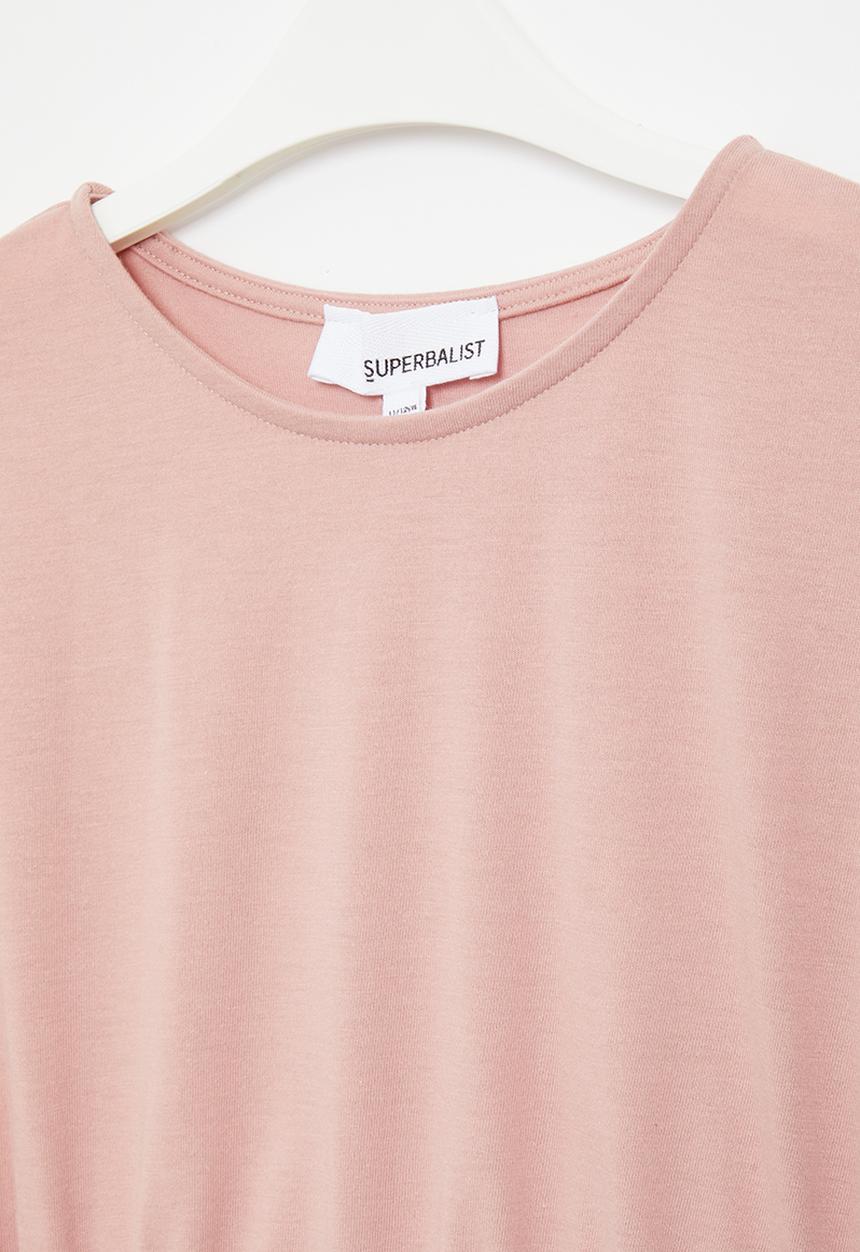Superbalist - Cutout cotton dress - dusty pink