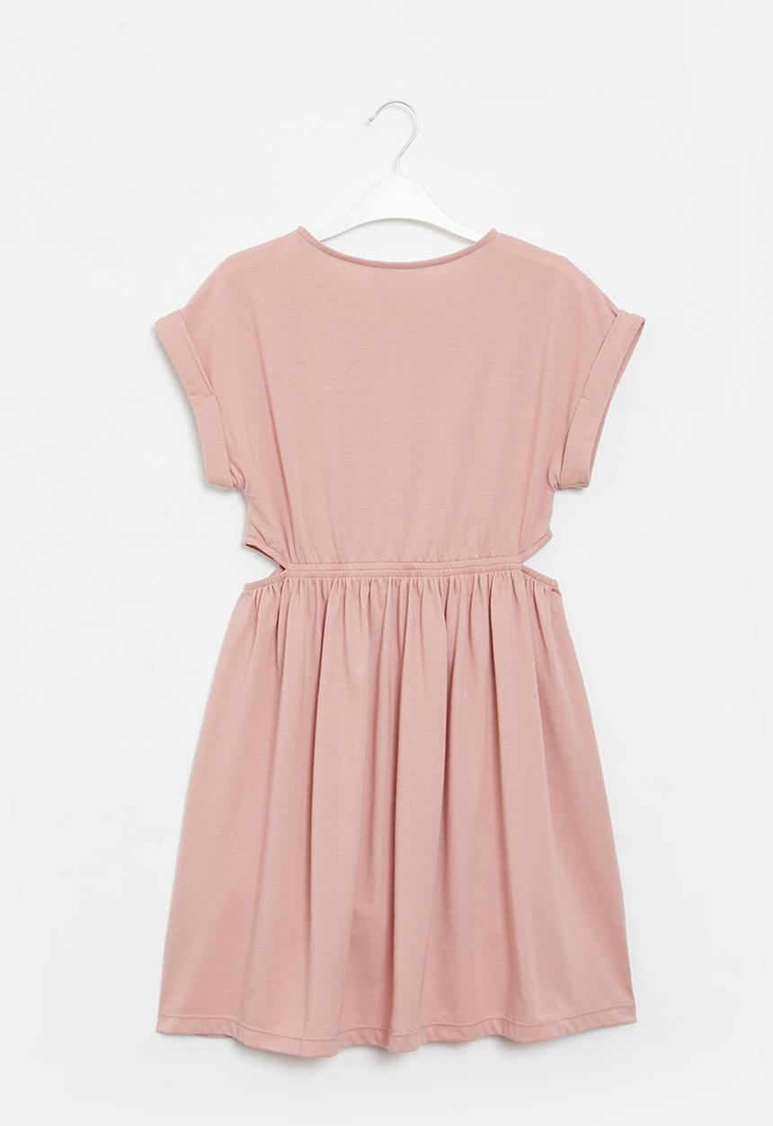 Superbalist - Cutout cotton dress - dusty pink