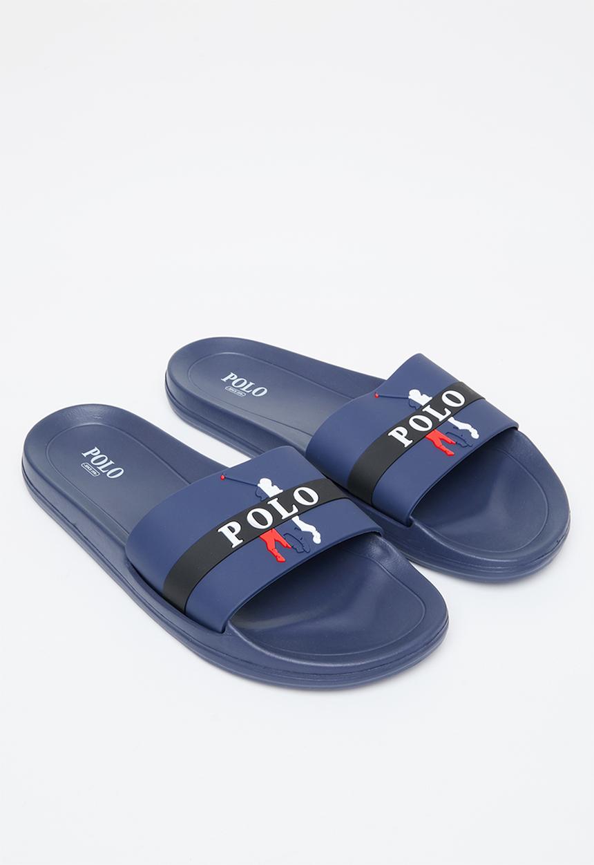 POLO - Sliced pony pool sandal - nautical