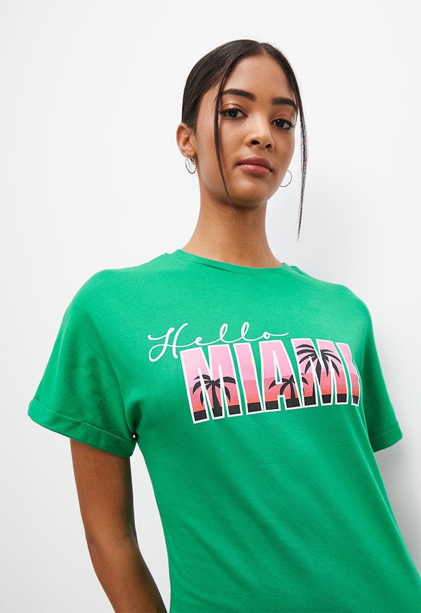 Blake - T-shirt midi dress - green