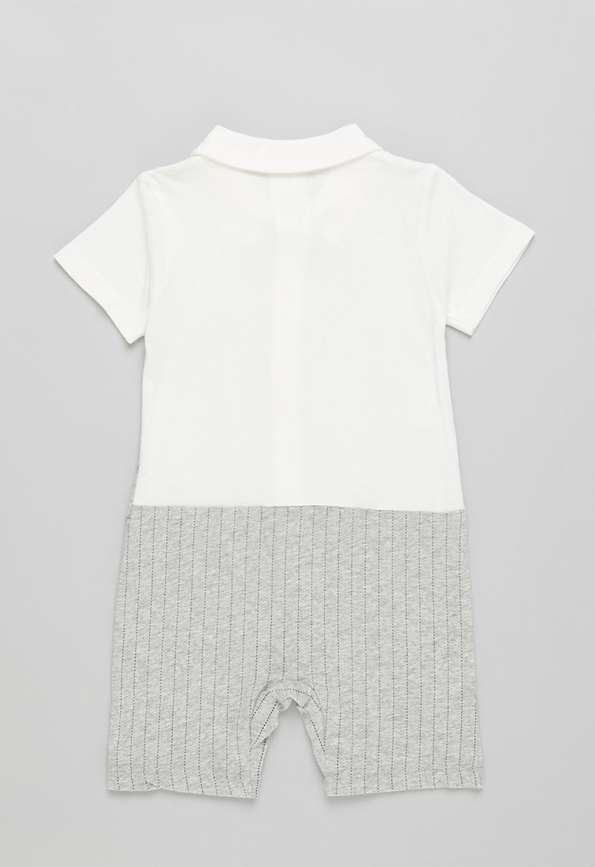 Pop Candy - Baby boys styles romper - grey