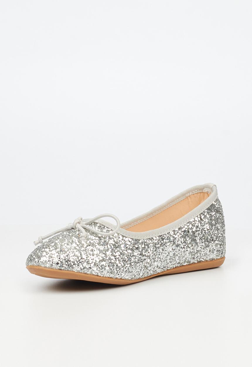 Flutterby - Maddie girls pumps - silver