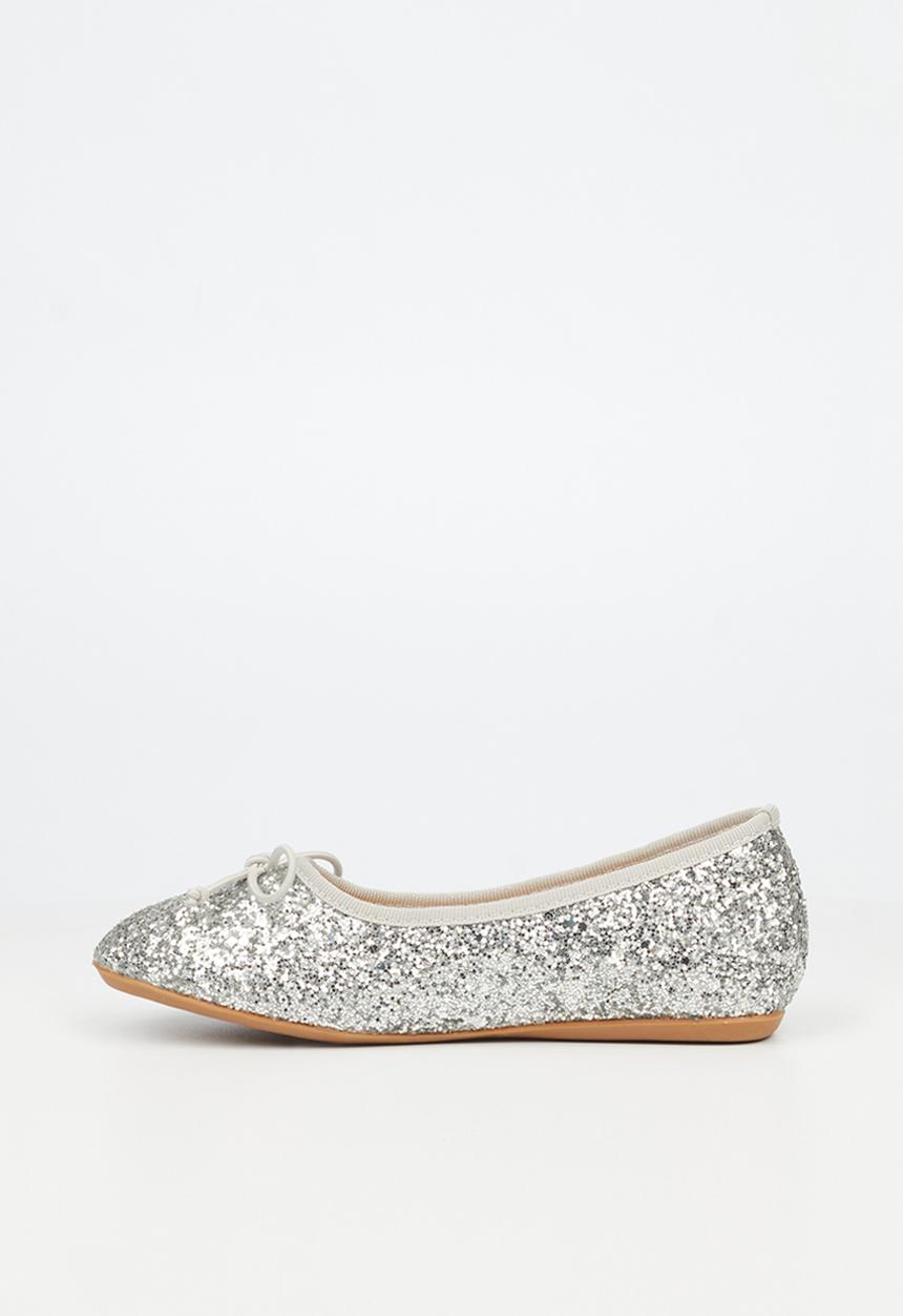 Flutterby - Maddie girls pumps - silver
