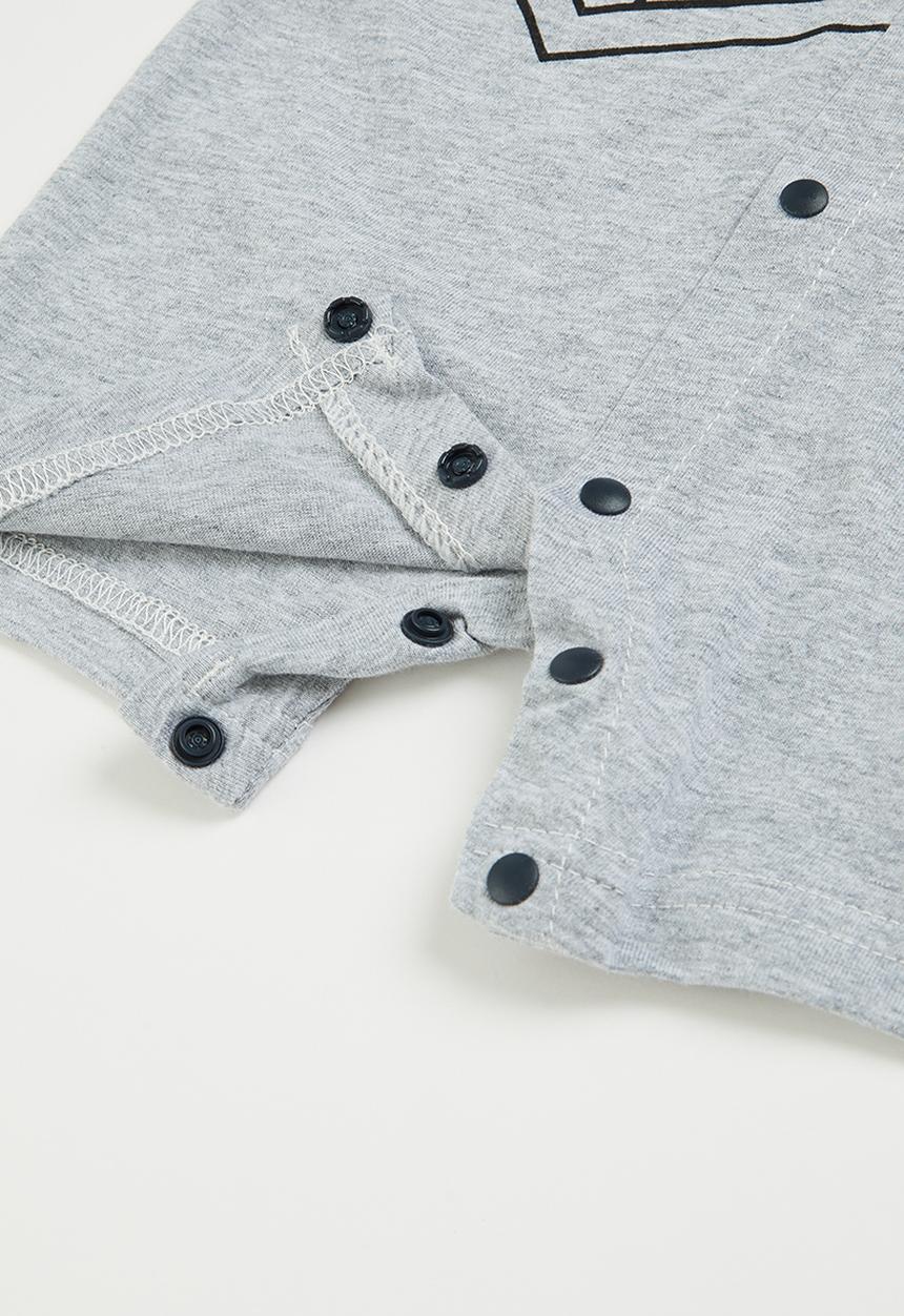 Pop Candy - Boys romper - navy & grey