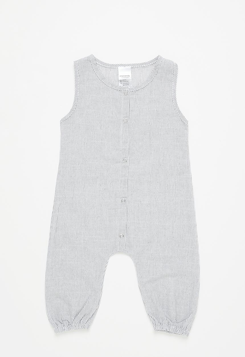 Pop Candy - Baby boys romper - white & black
