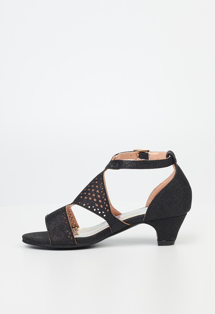 Flutterby - Sammy girls heel - black