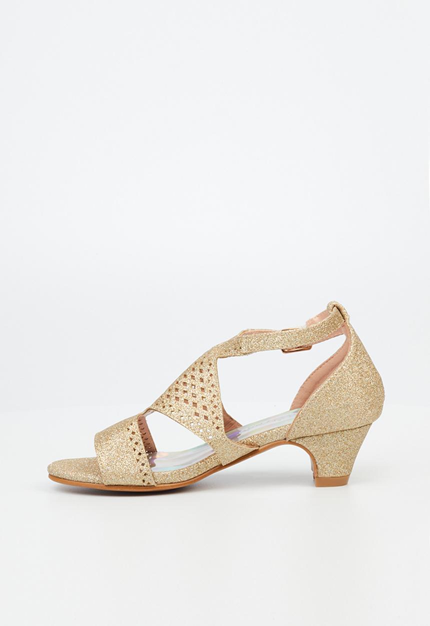 Flutterby - Sammy girls heel - gold