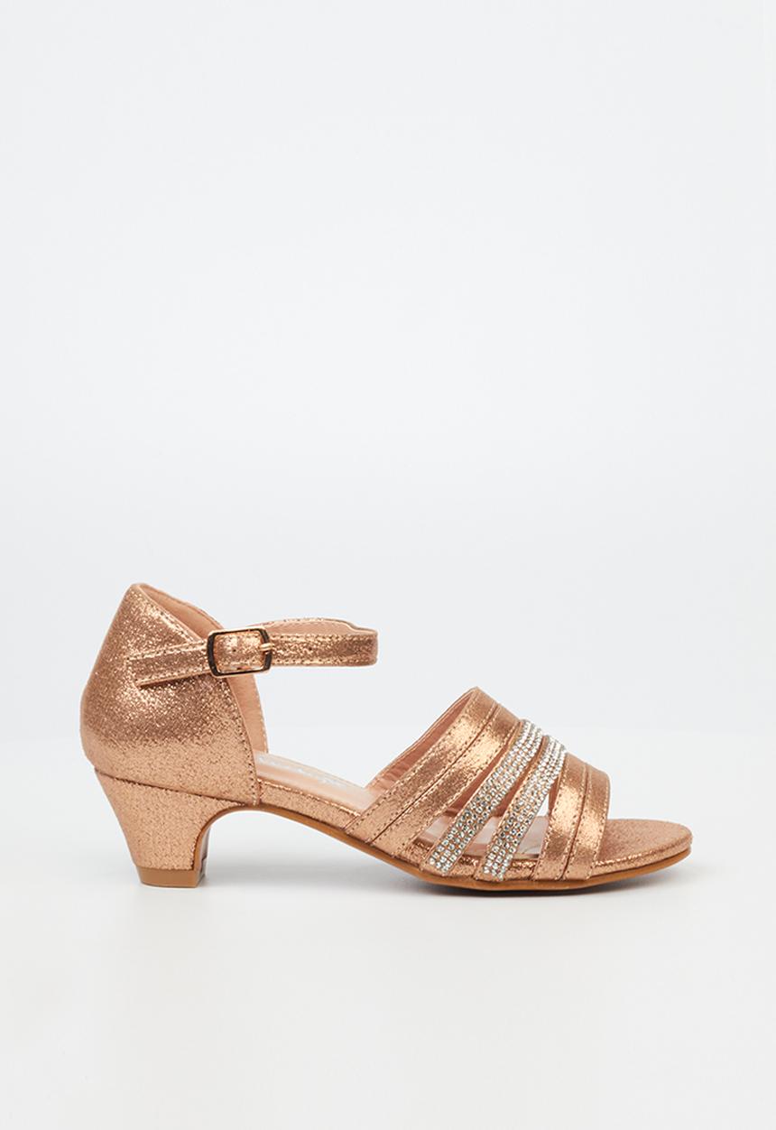 Flutterby - Sammy girls heel - rose gold