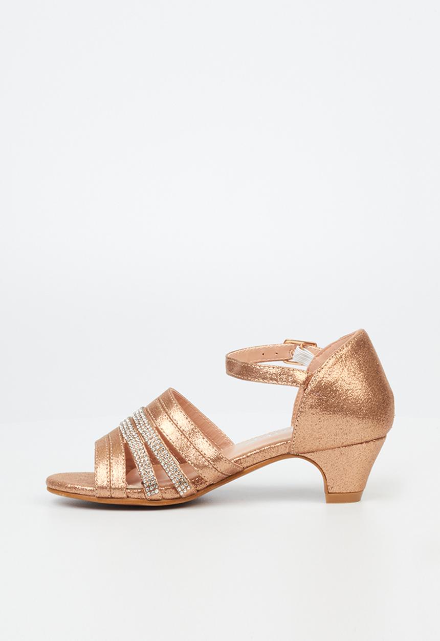 Flutterby - Sammy girls heel - rose gold