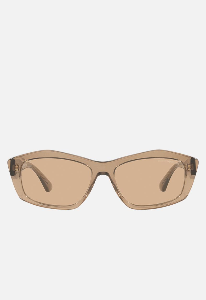 Emporio Armani - Emporio armani essential leisure 0ea4187 55 sunglasses - shiny transparent brown