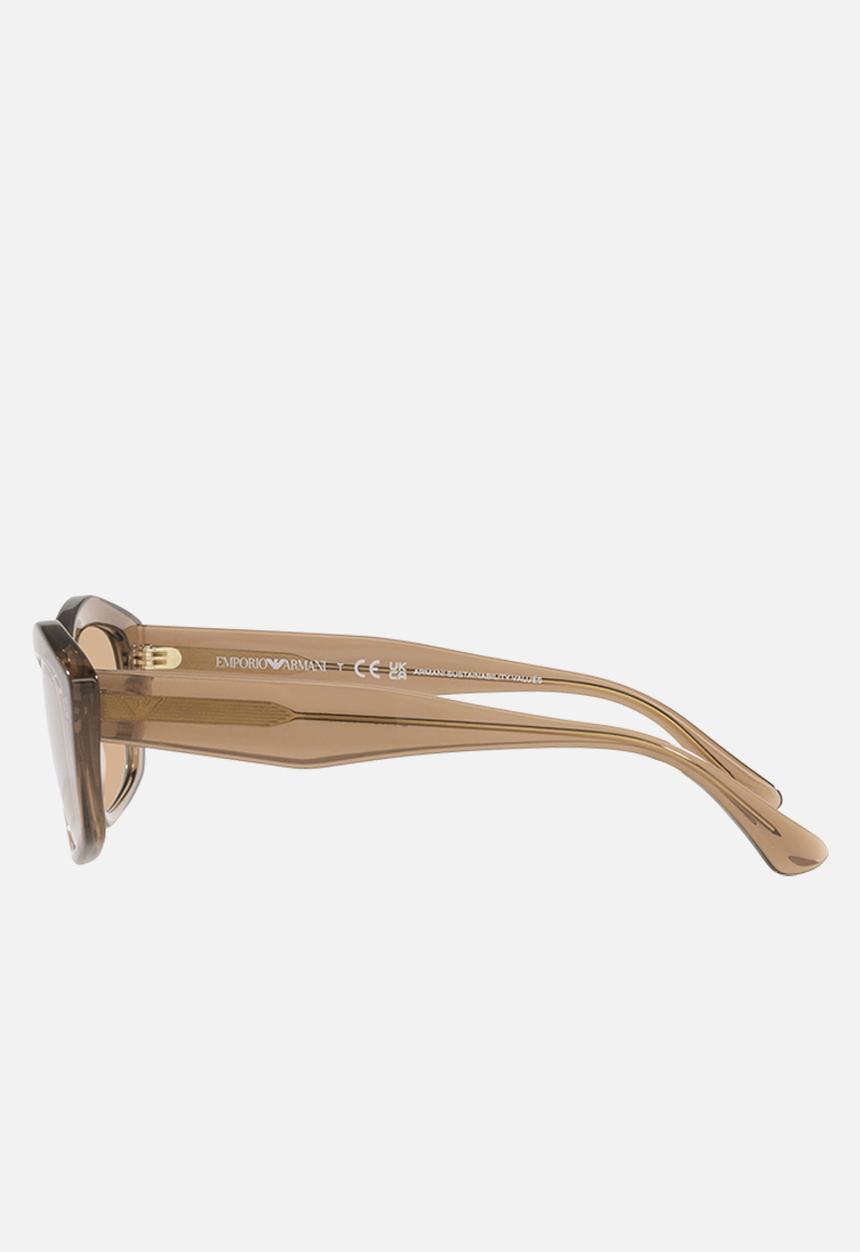 Emporio Armani - Emporio armani essential leisure 0ea4187 55 sunglasses - shiny transparent brown