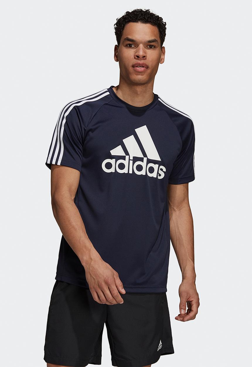 adidas Performance - AEROREADY Sereno logo tee - legend ink blue