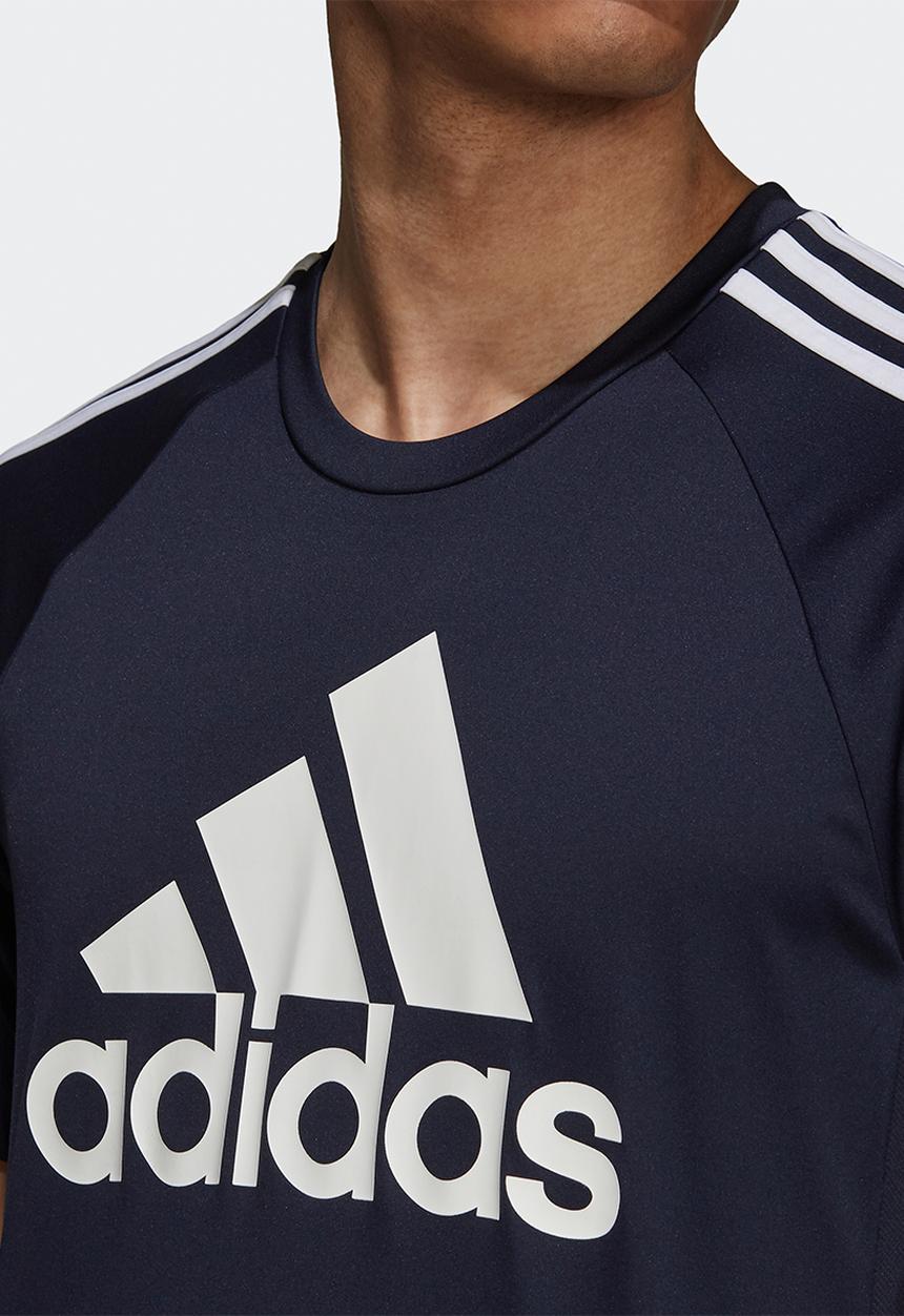 adidas Performance - AEROREADY Sereno logo tee - legend ink blue