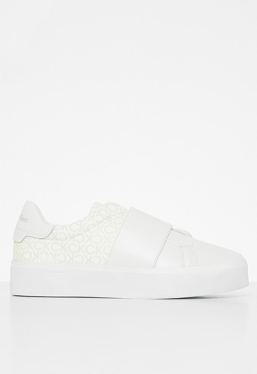 Calvin Klein - Flatform slip on-mn mix - white mono mix