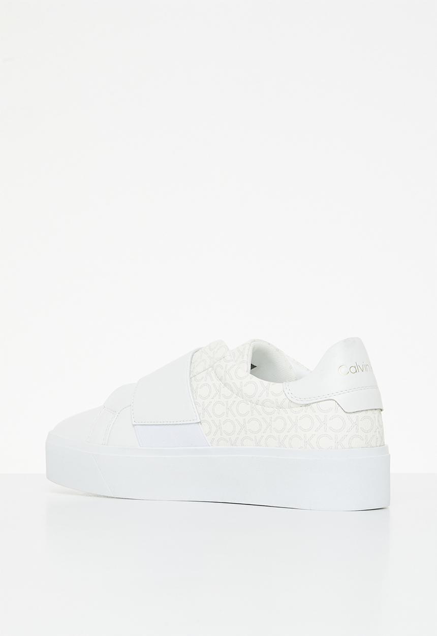 Calvin Klein - Flatform slip on-mn mix - white mono mix