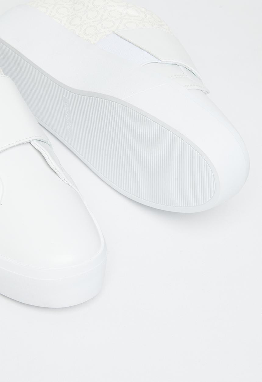 Calvin Klein - Flatform slip on-mn mix - white mono mix
