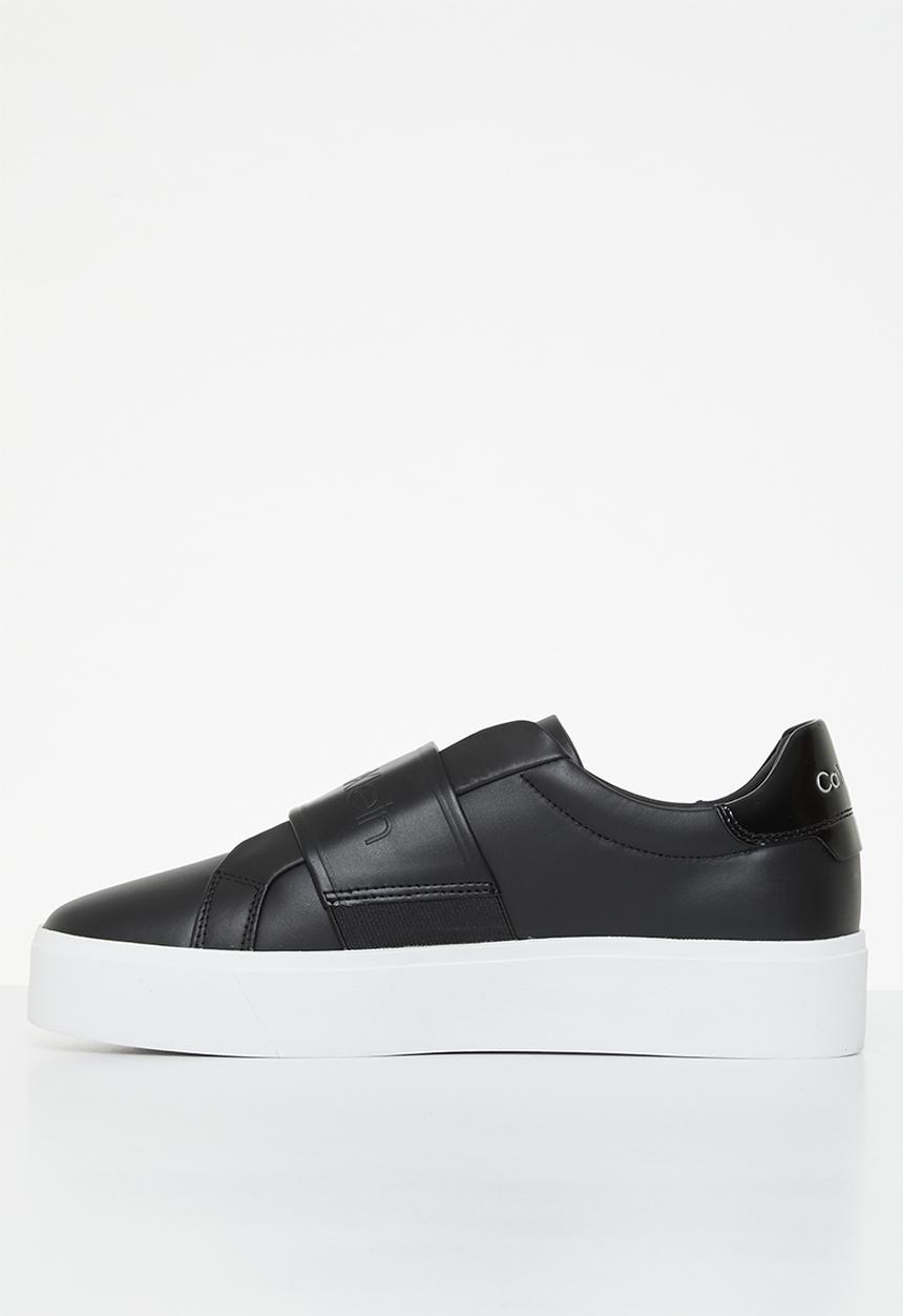Calvin Klein - Flatform slip on-hf logo - ck black