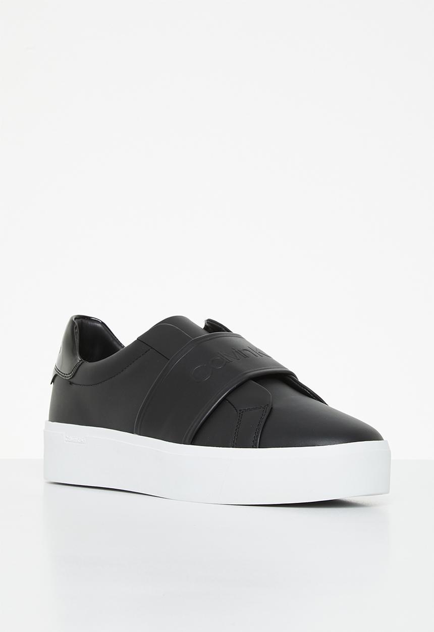 Calvin Klein - Flatform slip on-hf logo - ck black