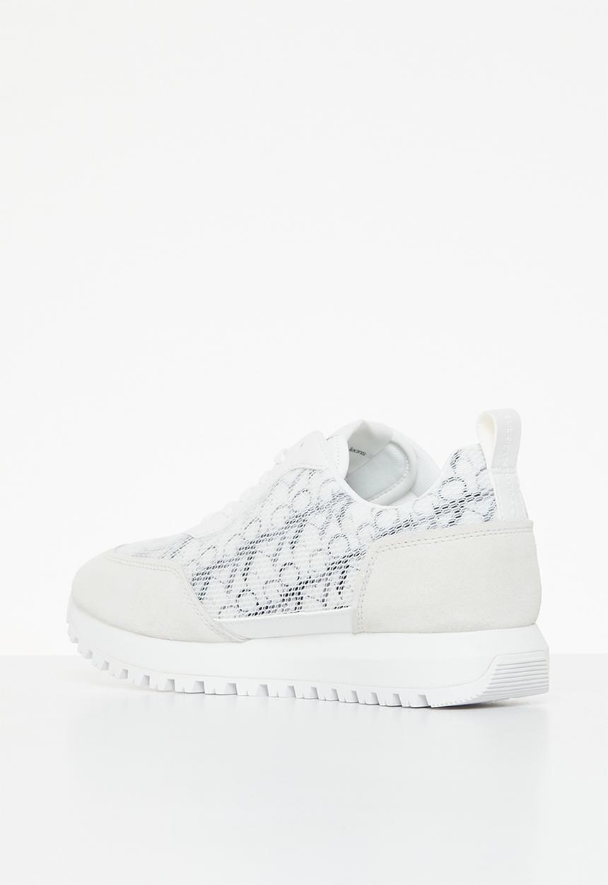 Calvin Klein - New retro runner laceup aop - bright white