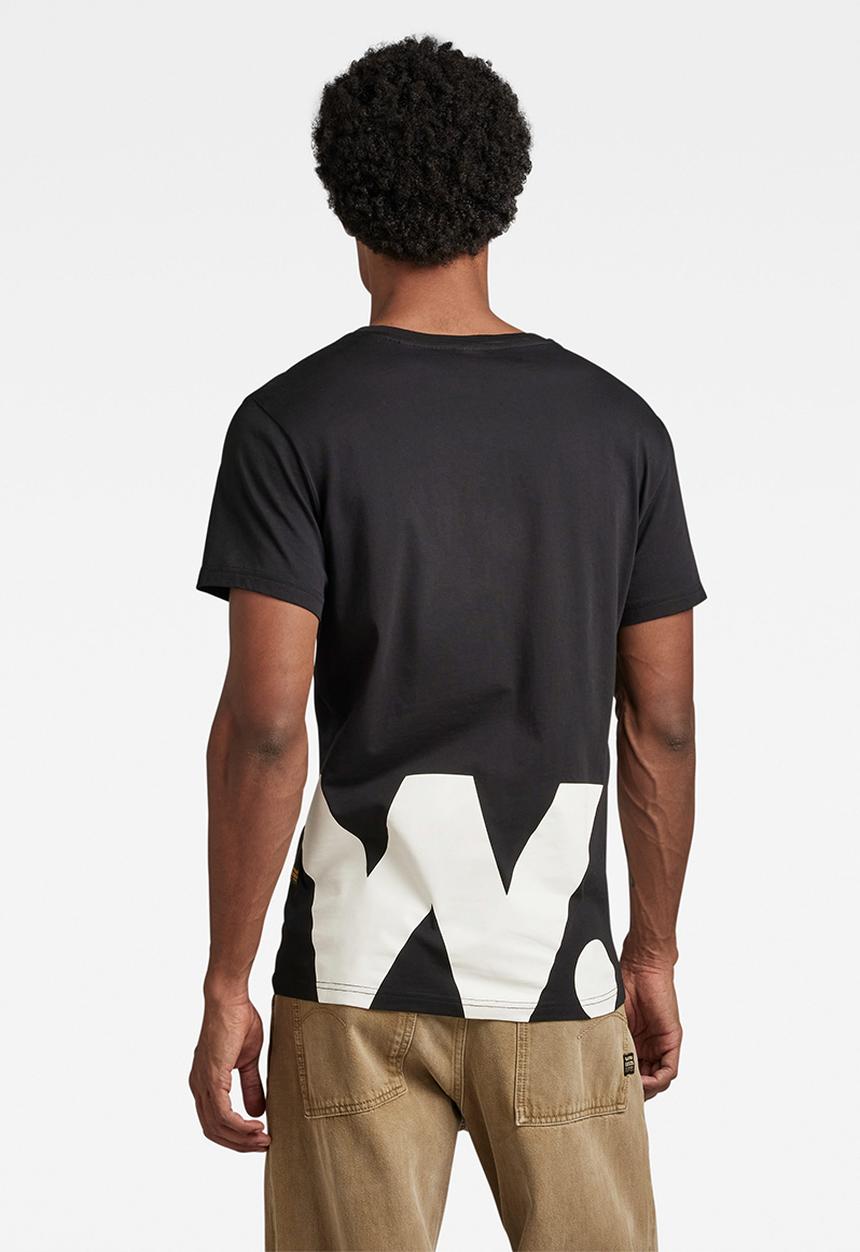 G-STAR - 1 Large raw. and hem - dk black