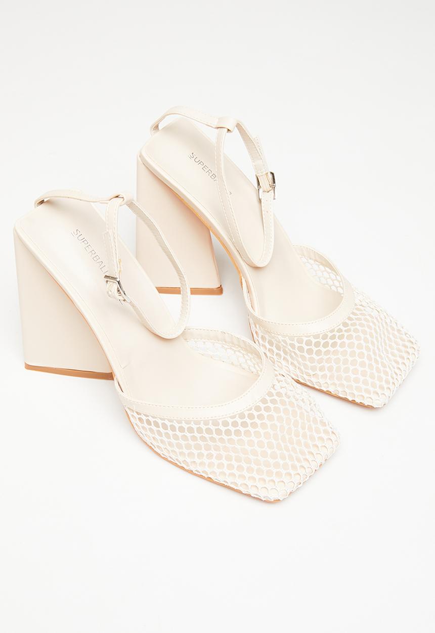 Superbalist - Cory ankle strap block heel - stone