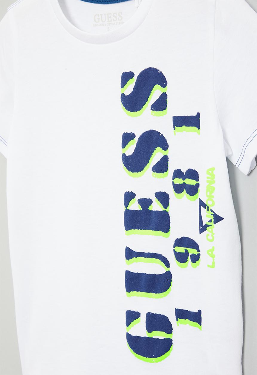 GUESS - Printed short sleeve tee - white